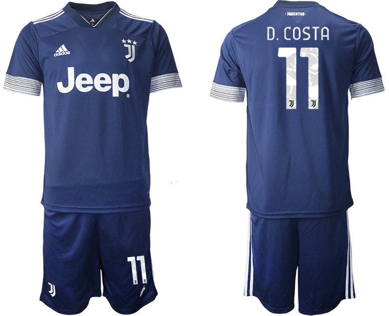 Men 2020-2021 club Juventus away #11 blue Soccer Jerseys